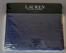 Ralph Lauren 886087291865 King Size Spencer Matelasse Coverlet Navy Blue New Msrp 385