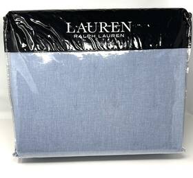 Ralph Lauren 886087295955 Graydon Cotton Quilt King Chambray Light Blue Lightweight 385