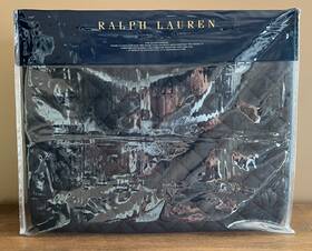 Ralph Lauren 886087375138 Journeys End Tait Quilted King Coverlet Quilt Navy Msrp 430 Nwt
