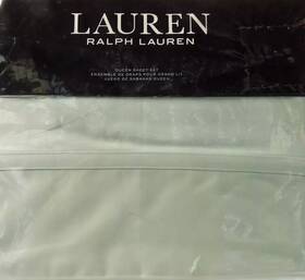Ralph Lauren 886087397826 Spencer 4 Pieces Queen Sheet Set Color Sage Nip