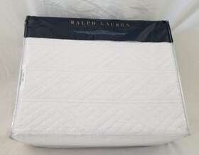 Ralph Lauren 886087407778 Oakfield Parchment White Full / Queen Coverlet 500 Nip