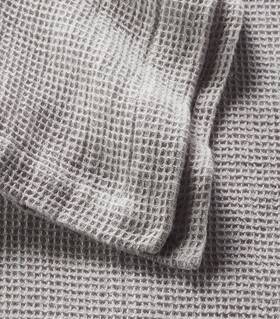 Ralph Lauren 886087414004 Home Rhys Waffle Full Queen Coverlet Bed Blanket Grey 355