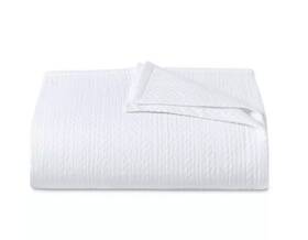 Ralph Lauren 886087475111 Kaia Matelass Coverlet Bedspread Chevron Queen White 300