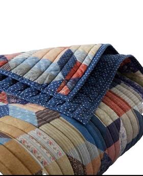 Ralph Lauren 886087486421 Walford Reversible Quilt Twin 70 Inch X 90 Navy/ Multi 180
