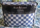 Ralph Lauren Blue White Comforter Quilt King Fallon Patchwork Nwt