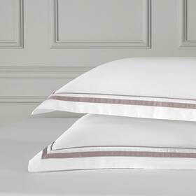 Ranznaz 719986385499 White Pillow Shams Covers Euro Size Set Of 2 100% Cotton 400tc Sateen Weave