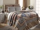 Red Quilt Luxury Millie Patchwork Blue King Set 4pc Creme Crazy Bedding
