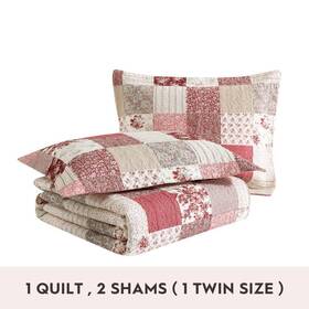 Ushsa91264473 Revman Quilts Nft Coverlets 90 Inch Lx96 W Moder Soft Textured Polyester Cotton Red