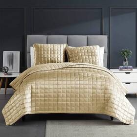 80783263 Riverbrook Home King 3pc Lyndon Quilt Set Gold -