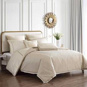 90757 Riverbrook Home Rings Comforter Set King Gold 8 Piece