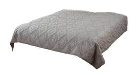 Qltbt1813gy007086 Rizzy Home Tapper Grey Twin Size Quilt 70 Inches X 86