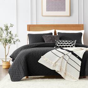 Hu-xi-66 Roaringwild Black Queen Size Quilt Bedding Sets With Pillow Shams Lightweight Soft