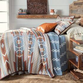 Rods True Western 674956622427 Desert Mesa Southwestern Quilt Set Size Queen Rods True Western 674956622427 Desert Mesa Southwestern Quilt Set Size Queen
