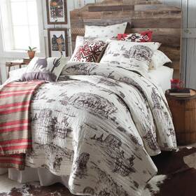 91282 Rods True Western Tumbleweed Trail Quilt Full/queen - Vintage Cowboy 91282 Rods True Western Tumbleweed Trail Quilt Full/queen - Vintage Cowboy
