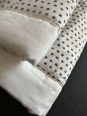 Essentials-89637459 Room Essentials Twin Extra Long Quilted Down Alternative Bed Blanket Reversible Ivory 65x92
