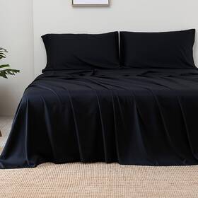 Sheet-3a Rosecret 100% Viscose Bamboo King Size Sheets Cooling 16 Inch Deep Pocket Silky Soft Bre