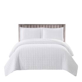 Royal Tradition 825624343308 N Plush Velvet White Coverlets King/california King Oversized 3pc Quilt Set 110