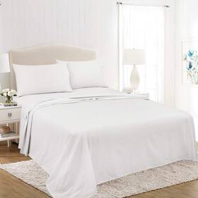 A92m46-092-0100 Royale Linens Soft Home Brushed Percale Ultra 100% Cotton Queen 4-piece