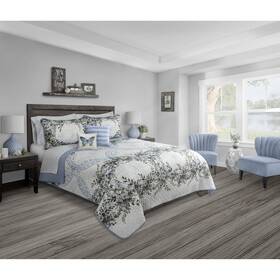 60115.ec3k.55 S & Co. Quilt 3pc Set K Forever Blue