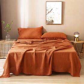 S Victory Symbol 414909477832 100% Organic French Linen Sheets Set Queen Size Natural Flax
