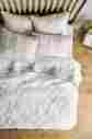 S38111373 Besalu Anthropologie New White With Pink Embroidery Queen Coverlet 2 Std Shams