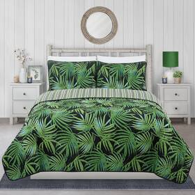Safdie & Co. 688466120373 Quilts For Twin Bed Yellow Palm Bedspreads Soft Summer Quilt Lightweight
