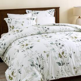 Sahsahcasa 658361814073 Queen Comforter Set Floral Bedding 100% Cott