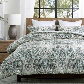 Sahsahcasa 658361814110 King Comforter Set Damask Paisley Floral Bedding S