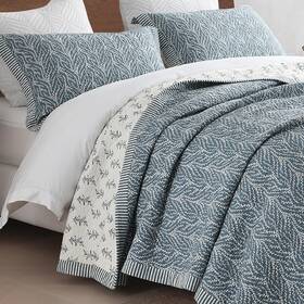 Bz100-gb-king Sahsahcasa Quilt Set King Size 100% Cotton Bedding Bedspread Botanical Pattern