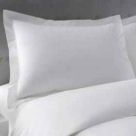 Sc-collection 804029782929 Queen Pillow Shams Set - 2 White 550 Thread Count Super Soft Size Pillo