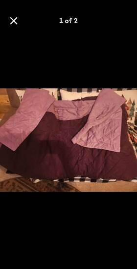 88842 Scenario King Quilted Quilt Purple Lavender 100% Polyester Machine Washable