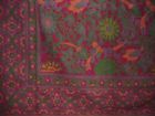 Sd057-06 India Arts Sunflower Print Tapestry Cotton Bedspread Cranberry 736846808103