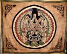 Sd075-07 India Arts Celtic Lovers Tapestry Cotton Bedspread Brown 736846808387