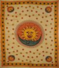 Sd086-08 India Arts Celestial Tapestry Cotton Bedspread Yellow 736846823694