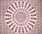 Sd351-04 India Arts Sanganeer Mandala Tapestry Cotton Bedspread Full 736846823939