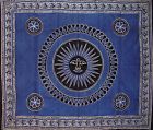 Sd415-03-blu India Arts Celestial Tapestry Cotton Bedspread Full Blue 736846816603