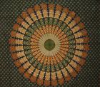 Sd430-13 India Arts Sanganeer Mandala Print Tapestry Cotton Bedspread 736846826176