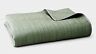 Sequ13tcv Oake Nwt Sequence Green Cotton Quilted Blanket Coverlet Bedding Twin