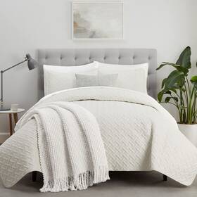 Serta 081806719952 Comfortsure Soft 2-piece Twin Quilt Bedding Set Includes Bedspread/coverlet