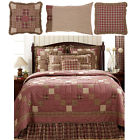 Set King Quilt 7-8pc Everson Bedding Queen Sham Irish Patchwork Chain Pillow