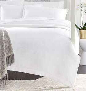 4294kgbcwht Sferra Perrio White King Coverlet Brick Design Textured Cotton Matelass New