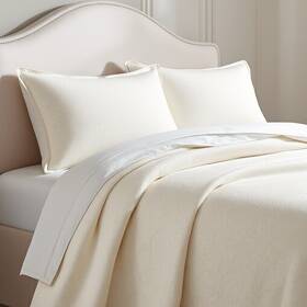 Rn17415 Sferra Linea Casa Matelasse Coverlet Bedspread Shams King Ivory Cream Jacquard