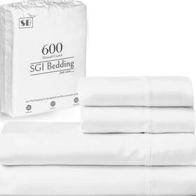 Sgi-600tc-ss-c51 Sgi Bedding 600 Thread Count 4 Piece 100% Egyptian Cotton Queen Size Sheets S