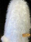 Sheepskin Throw Faux Shaggy White Fur Blanket Accents Mongolian