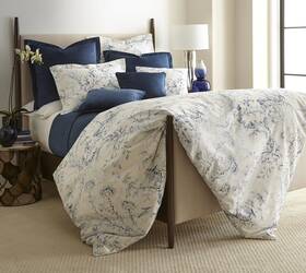Sherry Kline 719294706429 Pagoda Toile 26-inch Blue Velvet Flange Euro 26 X