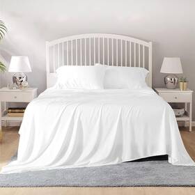 Snt-ncy-a5q-d8p-m116 Silentnight 4 Piece 100% Egyptian Cotton King Size Sheet Set 1000 Thread Count Luxury Ult