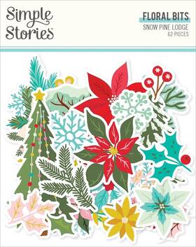 5a0029r9-1gd0x Simple Stories Snow Pine Lodge Bits And Pieces-floral