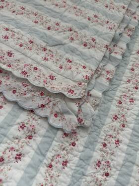 Simply Shabby Chic 490602403765 Ditsy Daisy Full/queen Quilt Only Pink Blue Floral