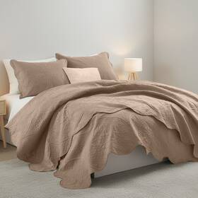 Bdsprd-us-2026 Sk-homeware Super Soft Quilt Bedspread Set Reversible Coverlet Comforter Bedding Throw Twin