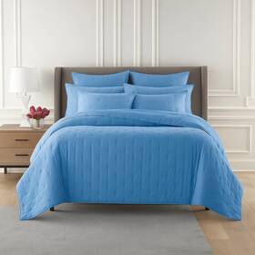 Sky 733002607686 Tufted Coverlet Set Queen And 2 Standard Pillow Sham Blue